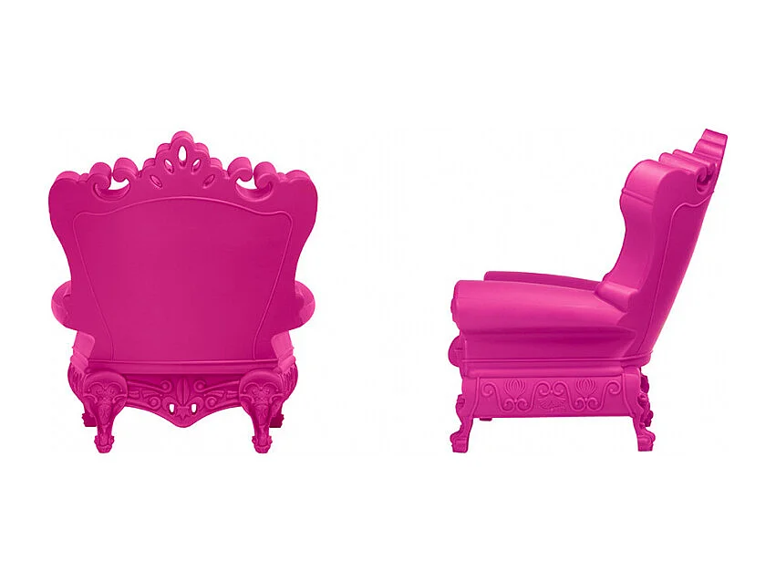 Sillón trono de diseño moderno Slide Queen Of Love - Fucsia