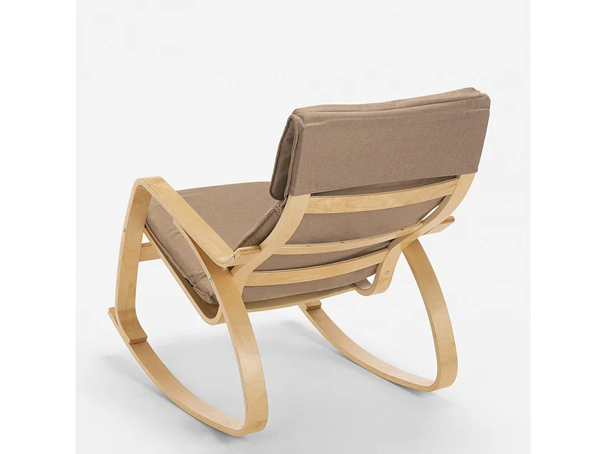 Sessel Schaukelstuhl Im Ergonomischen Skandinavischen Design Aalborg - Beige