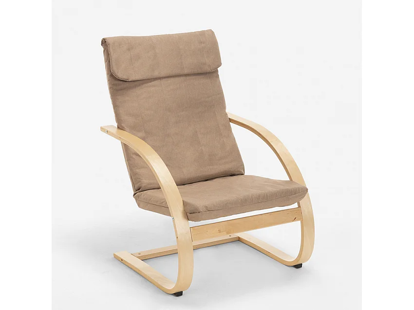 Relaxsessel Nordisches Design Ergonomischer Sessel Aarhus - Beige