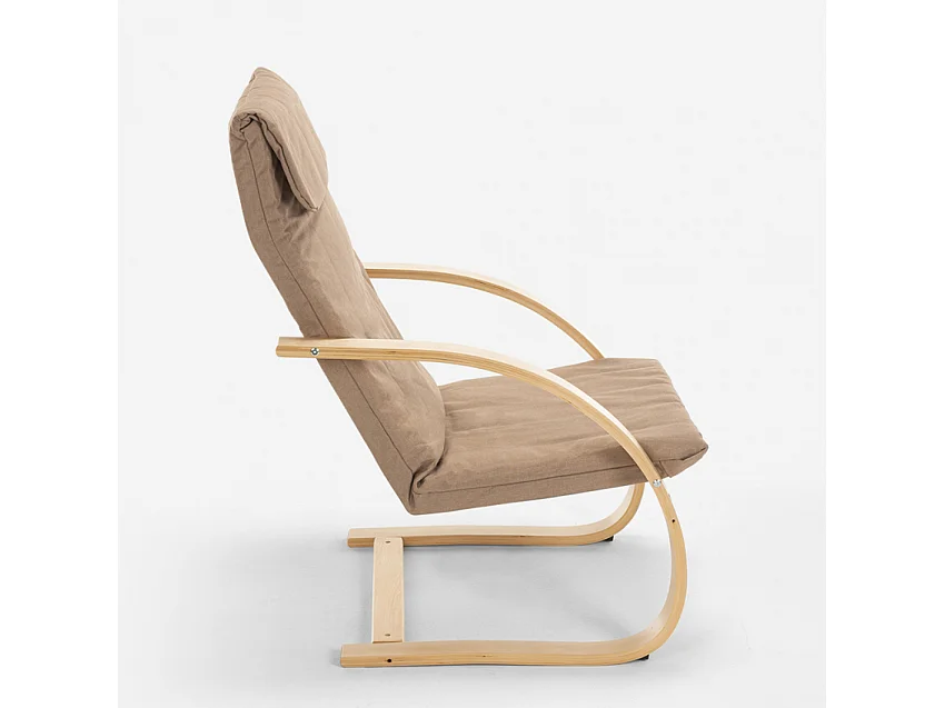 Relaxsessel Nordisches Design Ergonomischer Sessel Aarhus - Beige
