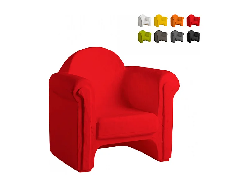 Easy Chair Slide sillón silla para hogar y local - Rojo