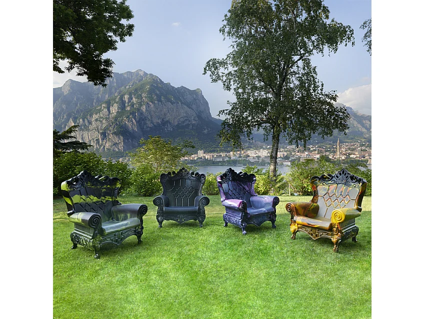 Sillón trono diseño moderno interior exterior Slide Queen Loves Nature - Multicolor 4