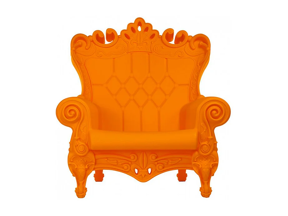 Sillón trono de diseño moderno Slide Queen Of Love - Naranja