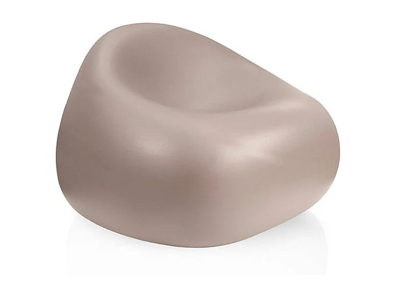 Garten- und Terrassen-Sessel aus Polyethylen im modernen Design Gumball P1 - Beige Jute