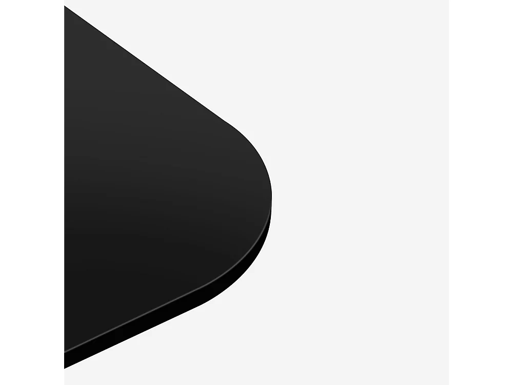 Tavolino laterale per divano bianco e nero da salotto Kavet - Nero