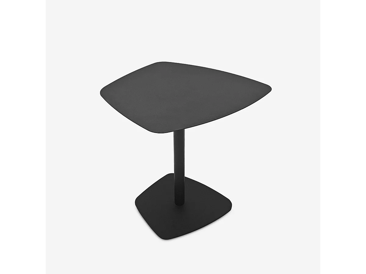 Tavolino basso da salotto design contemporaneo in metallo nero Dusk