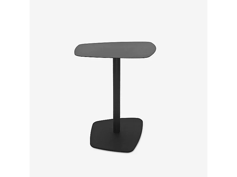 Tavolino basso da salotto design contemporaneo in metallo nero Dusk