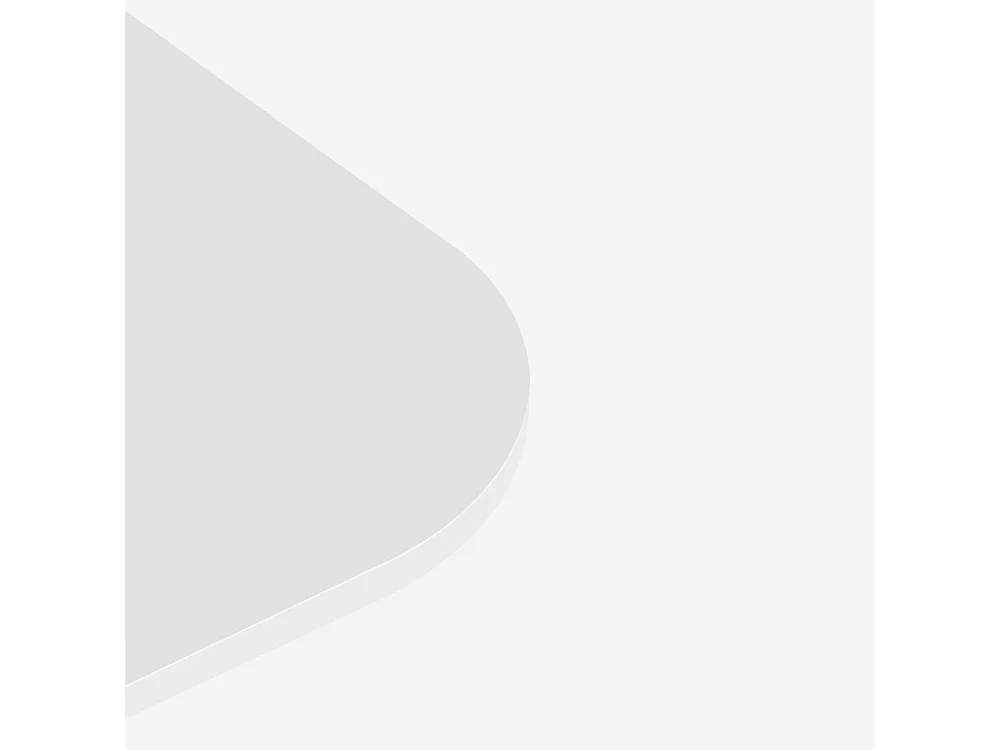 Tavolino laterale per divano bianco e nero da salotto Kavet - Bianco