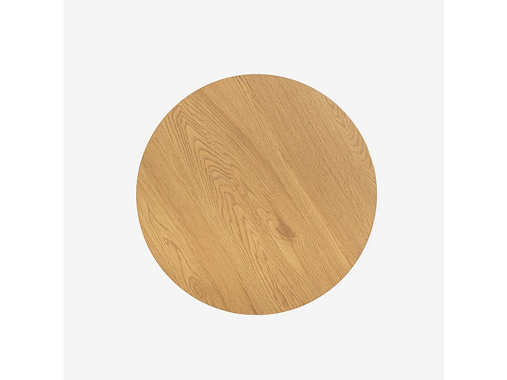 Mesa centro redonda de madera de 60cm para salón Falkland