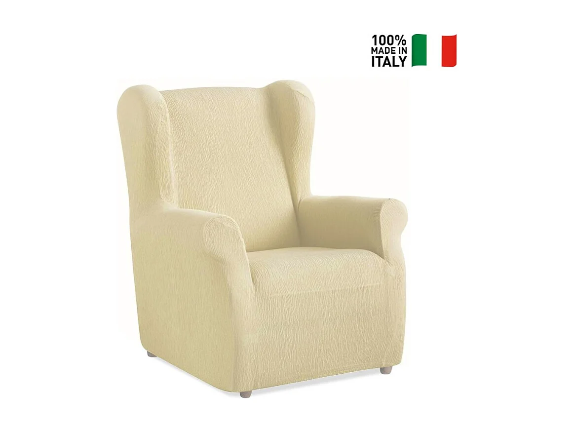 Housse de fauteuil en tissu extensible universel Cuerta - Beige