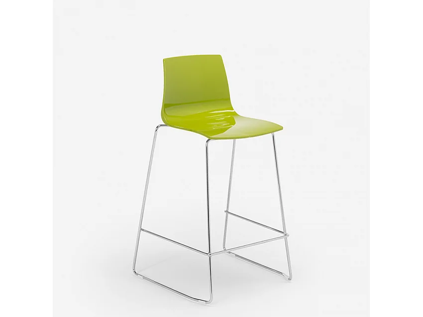 Grand Soleil tabouret design moderne de bar et cuisine 64 cm Mini Imola - Anis vert