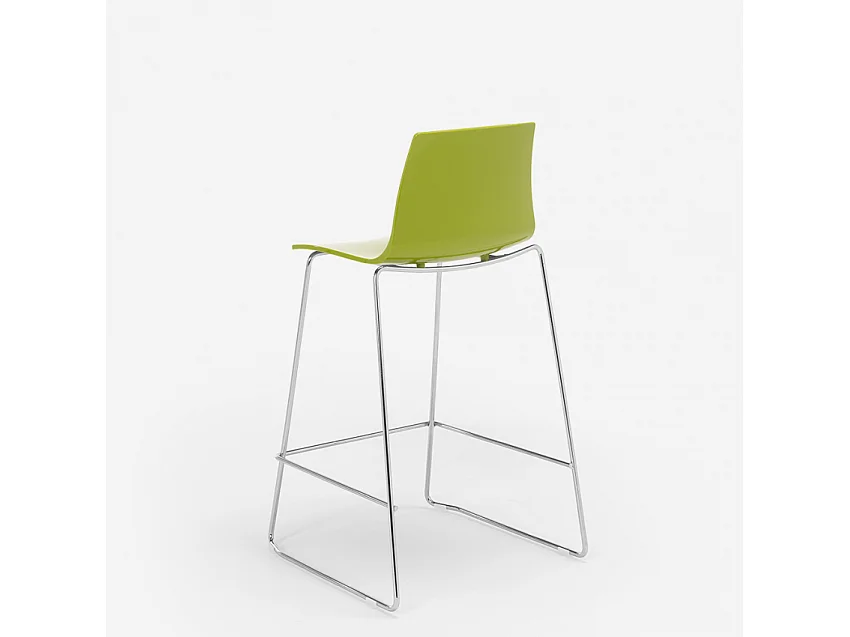Grand Soleil tabouret design moderne de bar et cuisine 64 cm Mini Imola - Anis vert