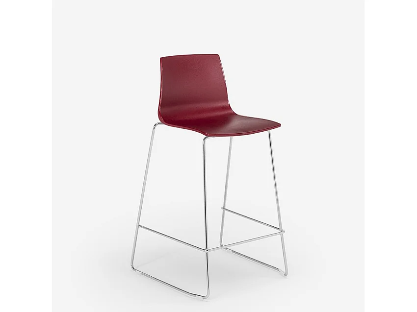 Grand Soleil tabouret design moderne de bar et cuisine 64 cm Mini Imola - Bordeaux