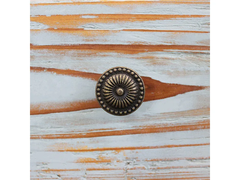 Cómoda aparador shabby chic de madera multicolor Greg