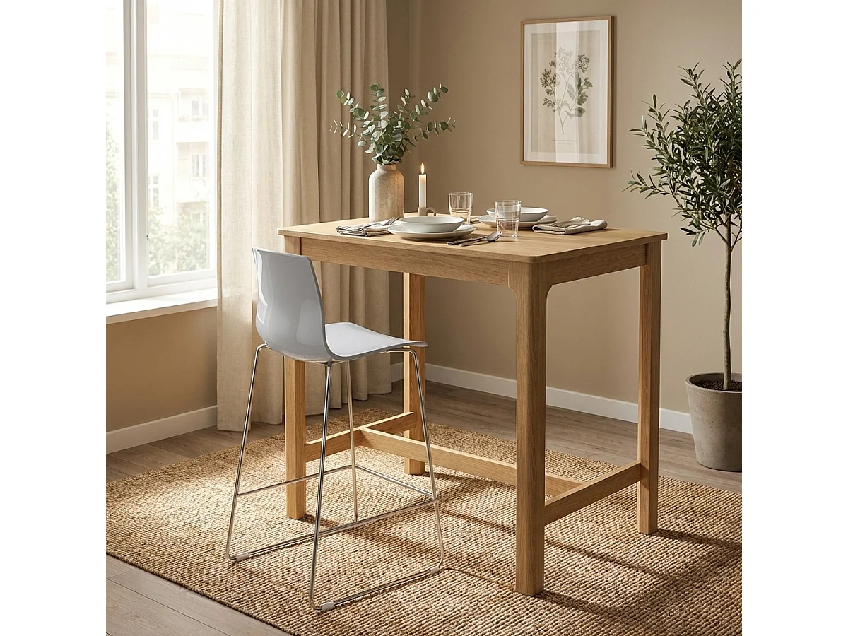 Grand Soleil tabouret design moderne de bar et cuisine 64 cm Mini Imola - Gris
