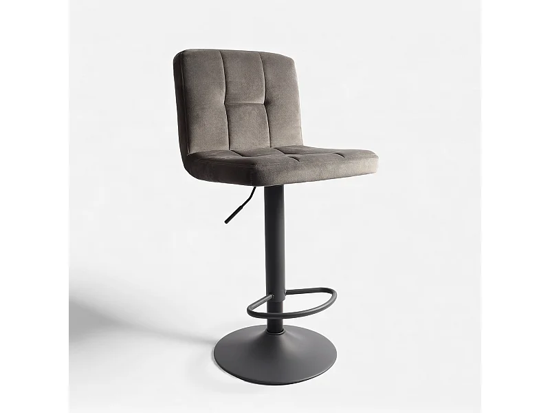 Set 2 sgabelli girevoli in velluto regolabili Eclisse