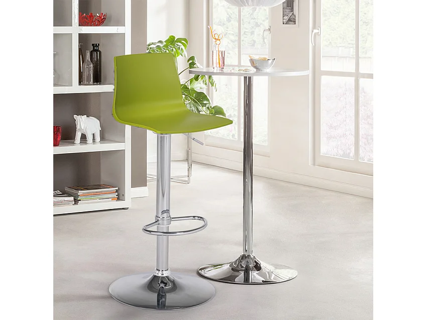Höhenverstellbarer matter Designhocker Grand Soleil Imola Matt Küchenbar - Grün Anis