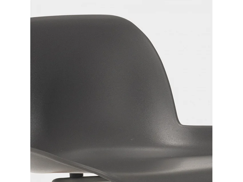 Eiffel Burj 65 moderner hoher Hocker für Bar und Küche Skandinavisches Design - Grau