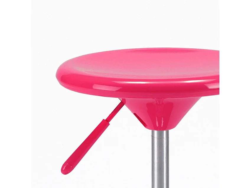 Taburete pequeño para niños de diseño, altura ajustable Seattle - Rosa