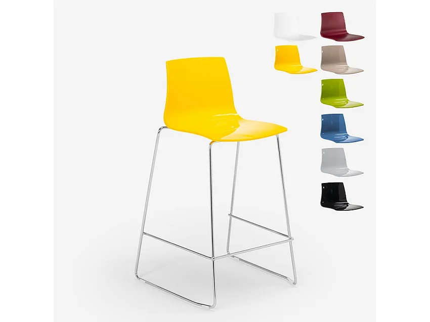 Grand Soleil Design Hocker Bar Küche 64 cm Design Mini Imola - Gelb