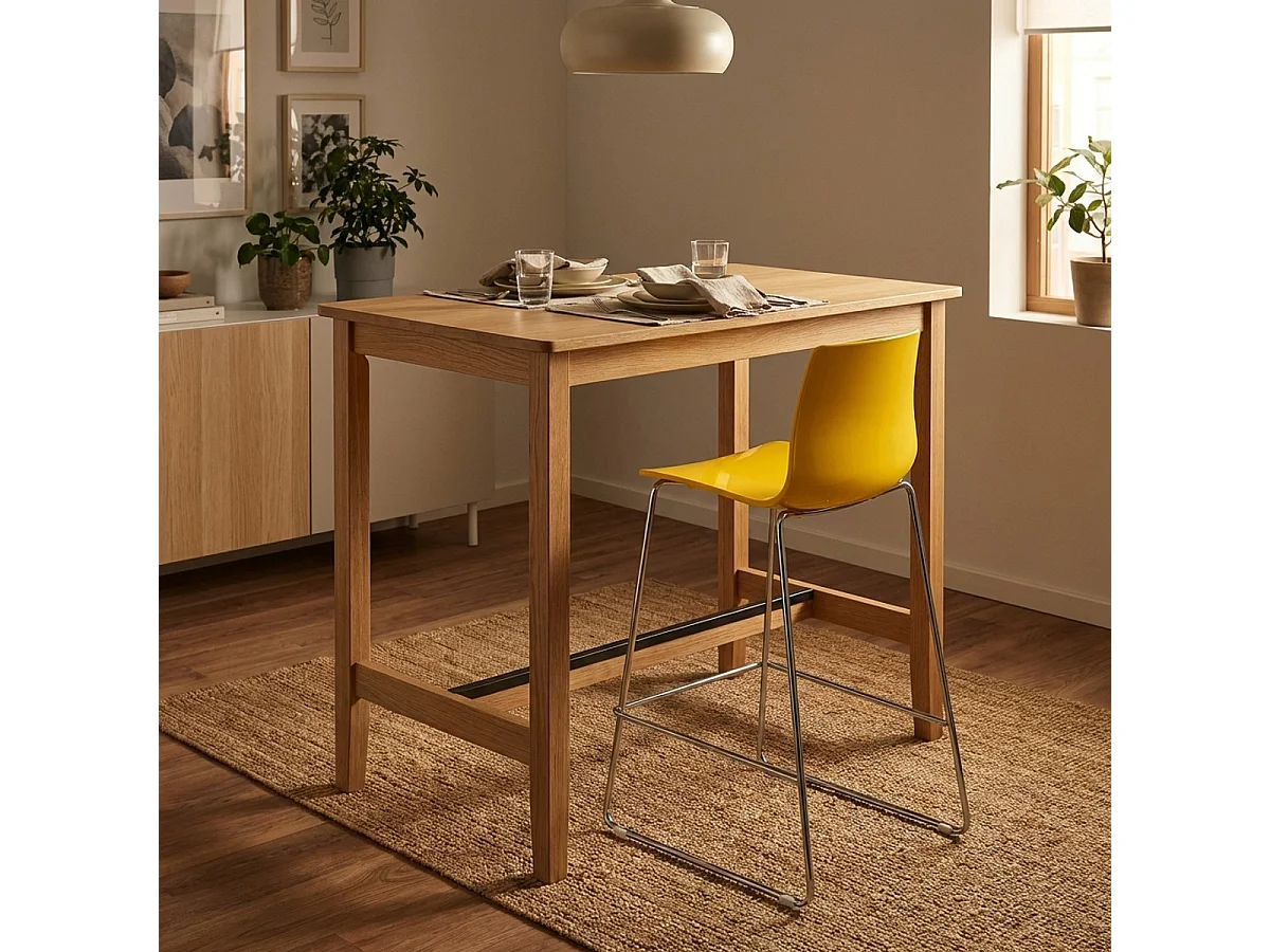 Grand Soleil tabouret design moderne de bar et cuisine 64 cm Mini Imola - Jaune