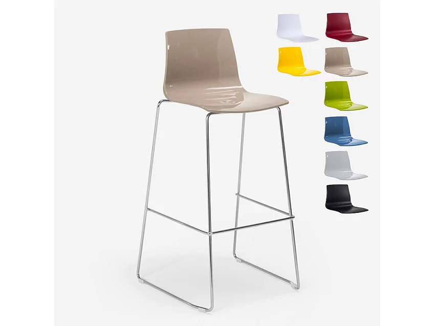 Grand Soleil Küchenbarhocker 74 cm Design Imola Slitta - Beige