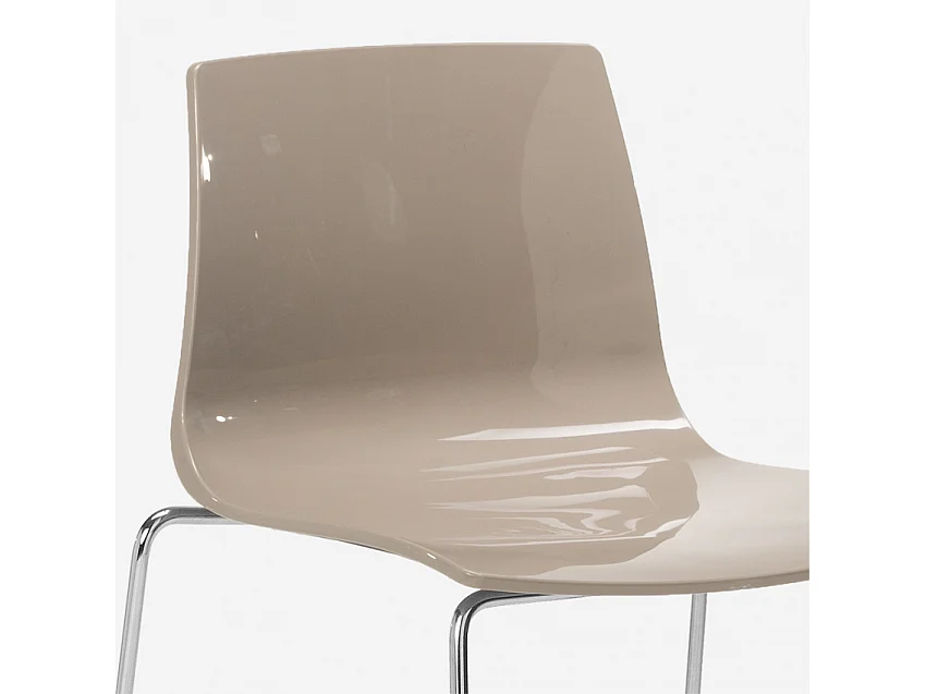 Tabouret de bar de cuisine Grand Soleil 74 cm design Imola Slitta - Beige