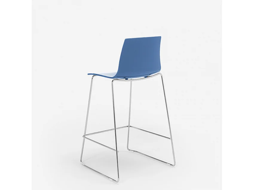 Grand Soleil tabouret design moderne de bar et cuisine 64 cm Mini Imola - Bleu