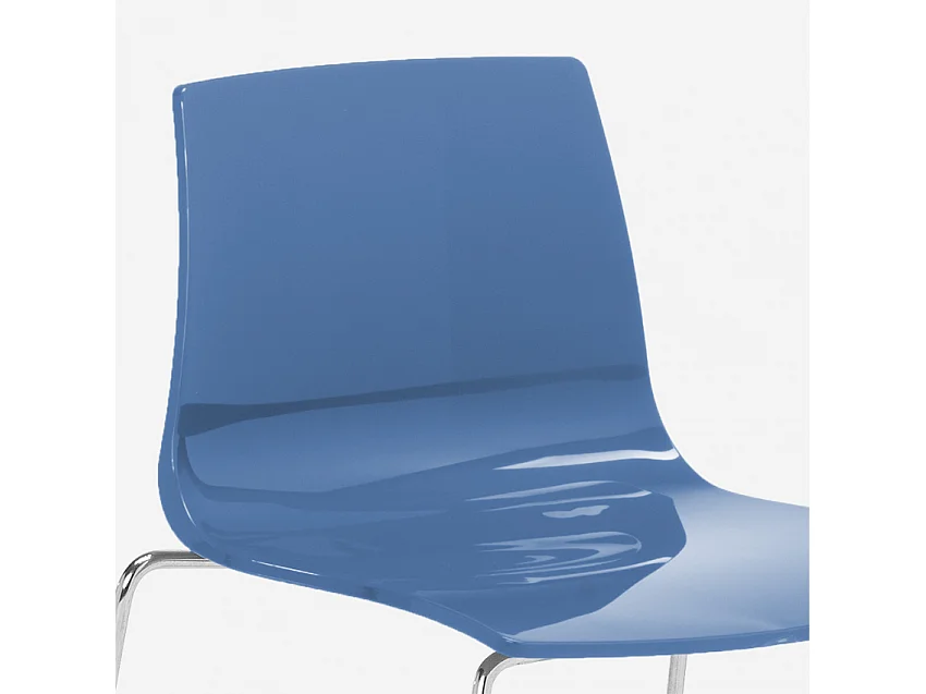 Grand Soleil tabouret design moderne de bar et cuisine 64 cm Mini Imola - Bleu