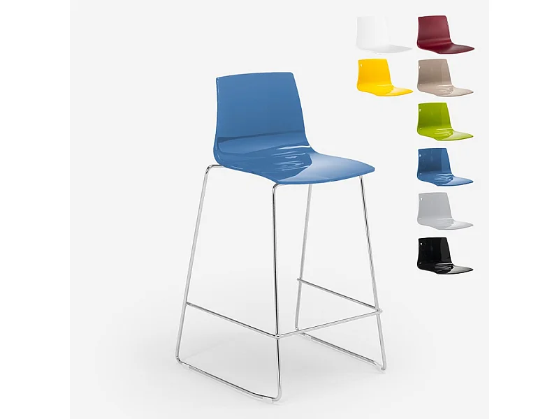 Grand Soleil Design Hocker Bar Küche 64 cm Design Mini Imola - Blau