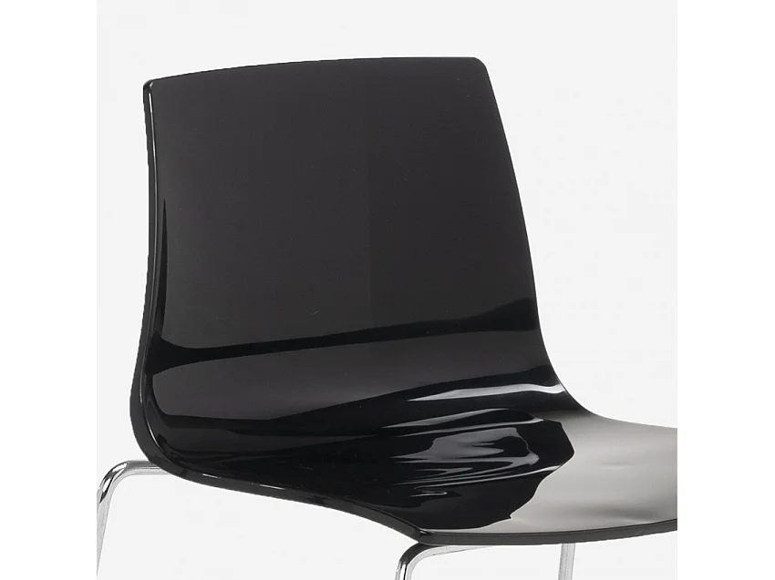 Grand Soleil tabouret design moderne de bar et cuisine 64 cm Mini Imola - Noir