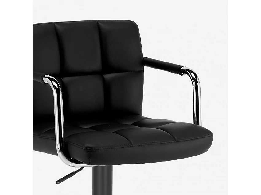 Taburete de bar cocina alto giratorio ajustable Las Vegas Black Edition