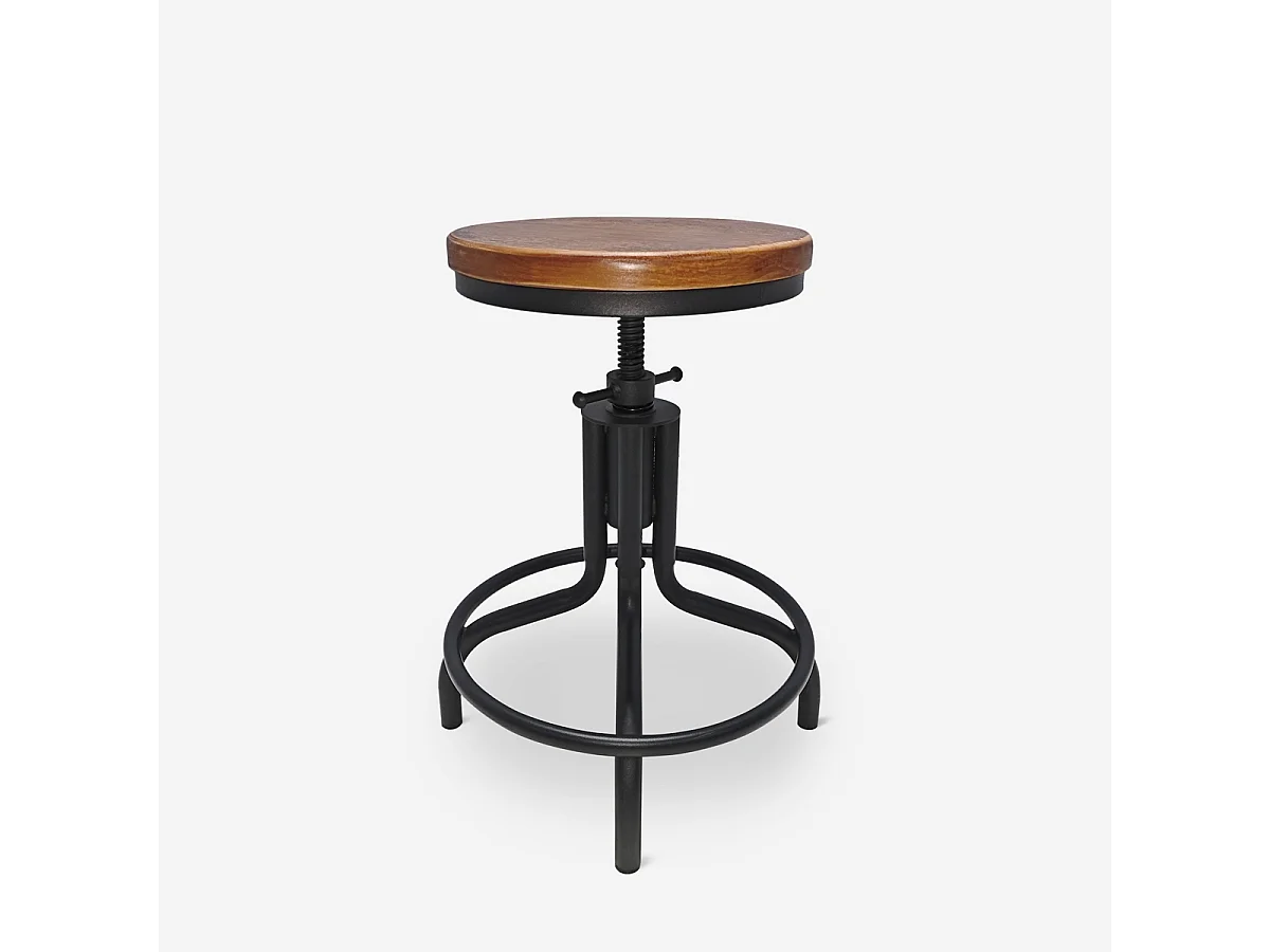 Hocker für Bar & Küche schraubverstellbar im Industriestil Skape