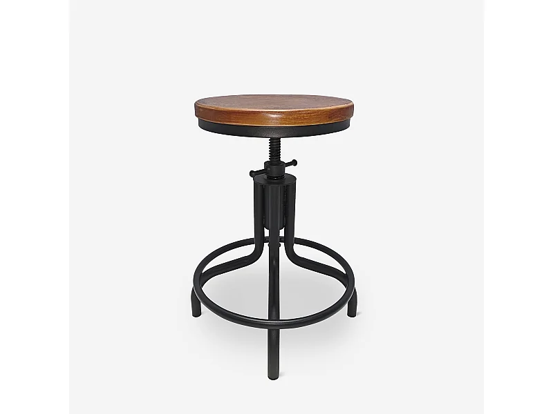Hocker für Bar & Küche schraubverstellbar im Industriestil Skape