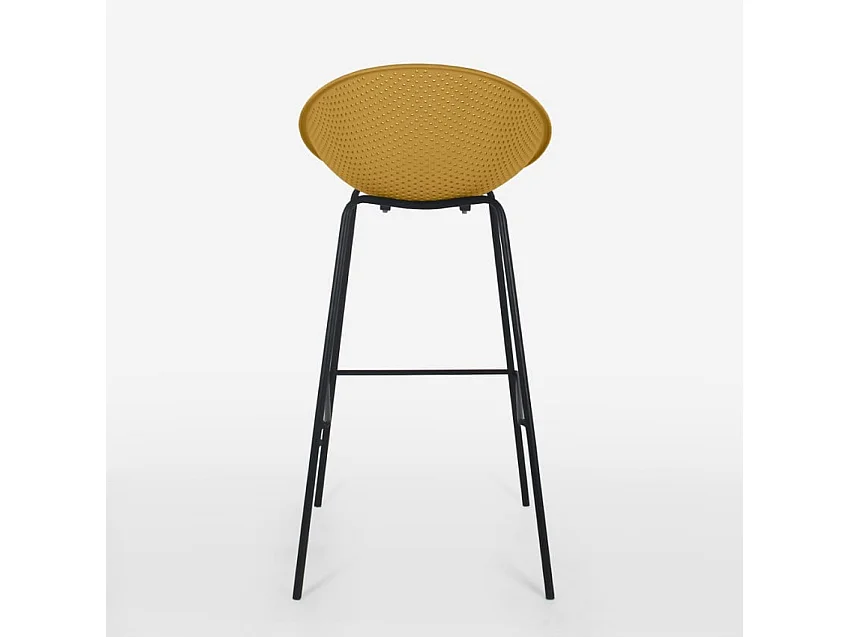 Hoher Hocker 73cm in modernem Design für die Küche,  Bar oder Restaurant Flaund - Gelb