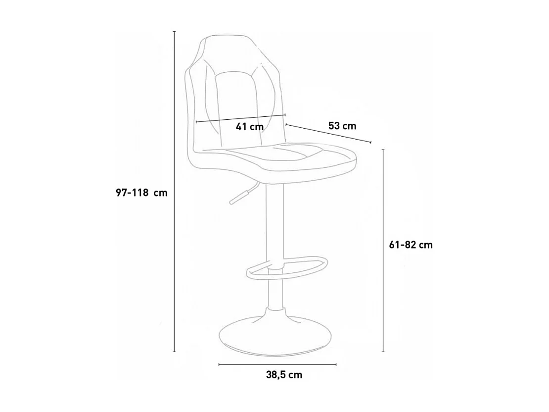 Racing Design Kunstlederhocker für Spielzimmer und Bars - Blau