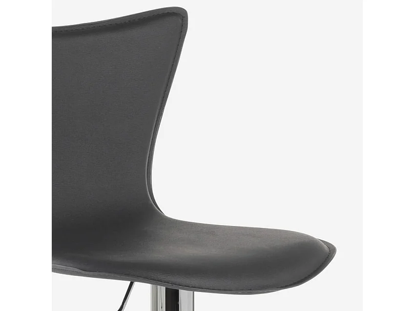 Taburete de bar cocina giratorio elegante diseño moderno ajustable Folks - Gris