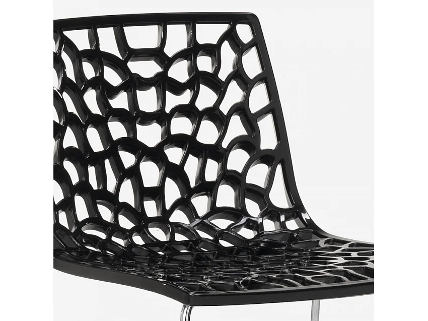 Tabouret de bar design Grand Soleil 64cm Mini Spider - Noir