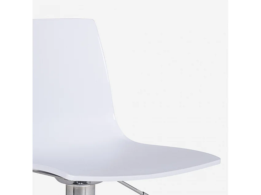 Höhenverstellbarer matter Designhocker Grand Soleil Imola Matt Küchenbar - Weiß