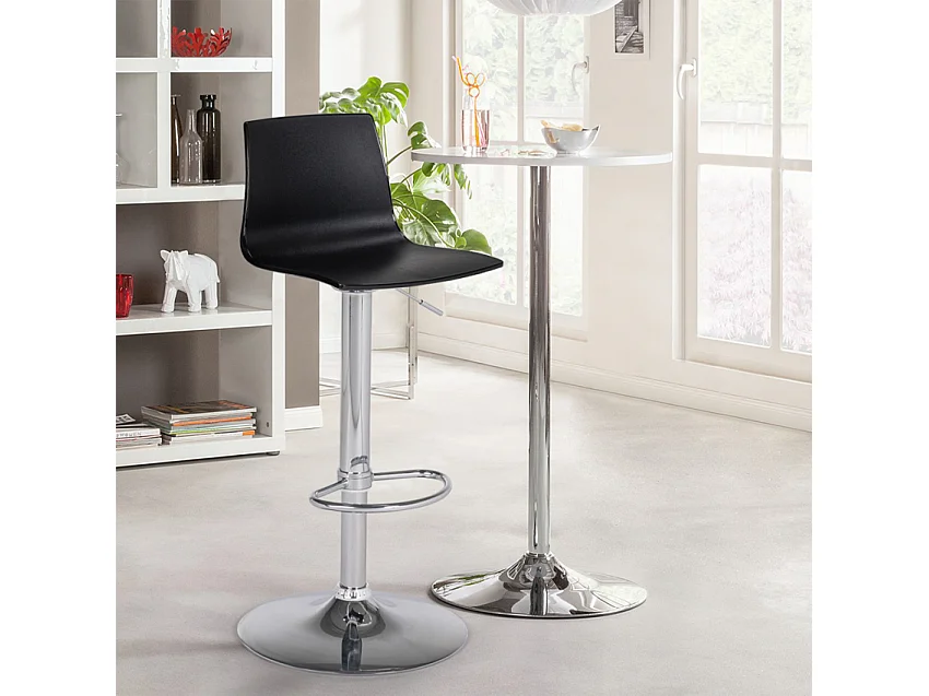 Höhenverstellbarer matter Designhocker Grand Soleil Imola Matt Küchenbar - Schwarz