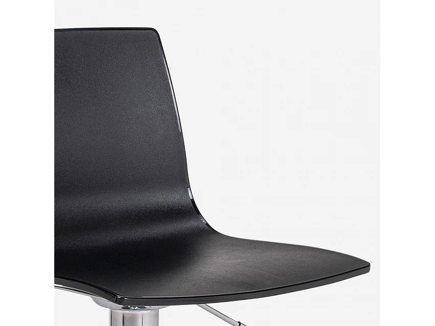 Höhenverstellbarer matter Designhocker Grand Soleil Imola Matt Küchenbar - Schwarz