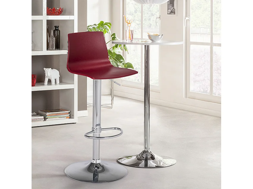 Höhenverstellbarer matter Designhocker Grand Soleil Imola Matt Küchenbar - Bordeaux