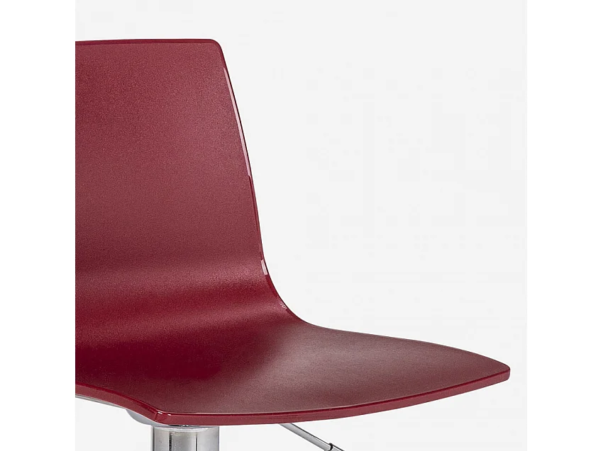 Höhenverstellbarer matter Designhocker Grand Soleil Imola Matt Küchenbar - Bordeaux