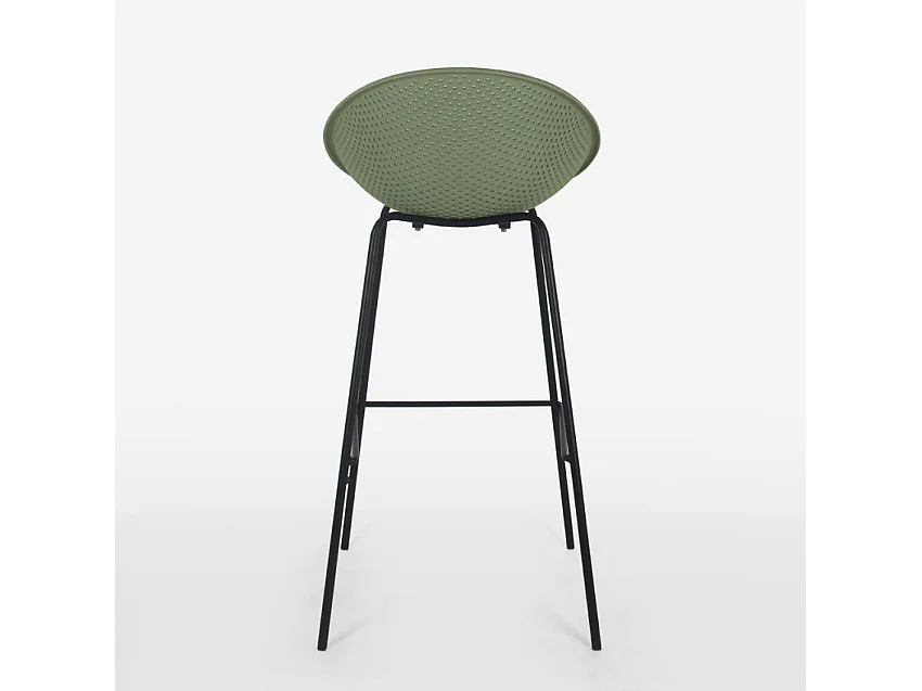 Sgabello alto design moderno per cucina bar ristorante h73cm Flaund - Verde