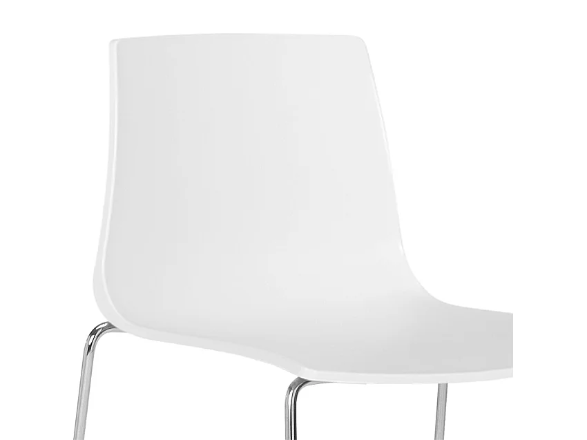 Tabouret de bar de cuisine Grand Soleil 74 cm design Imola Slitta - Blanc