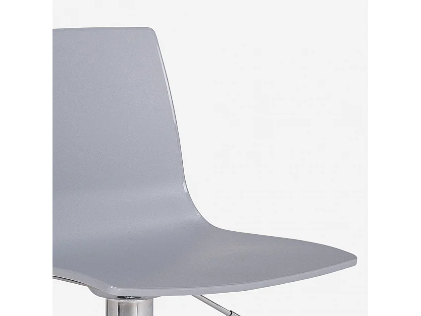 Höhenverstellbarer matter Designhocker Grand Soleil Imola Matt Küchenbar - Grau