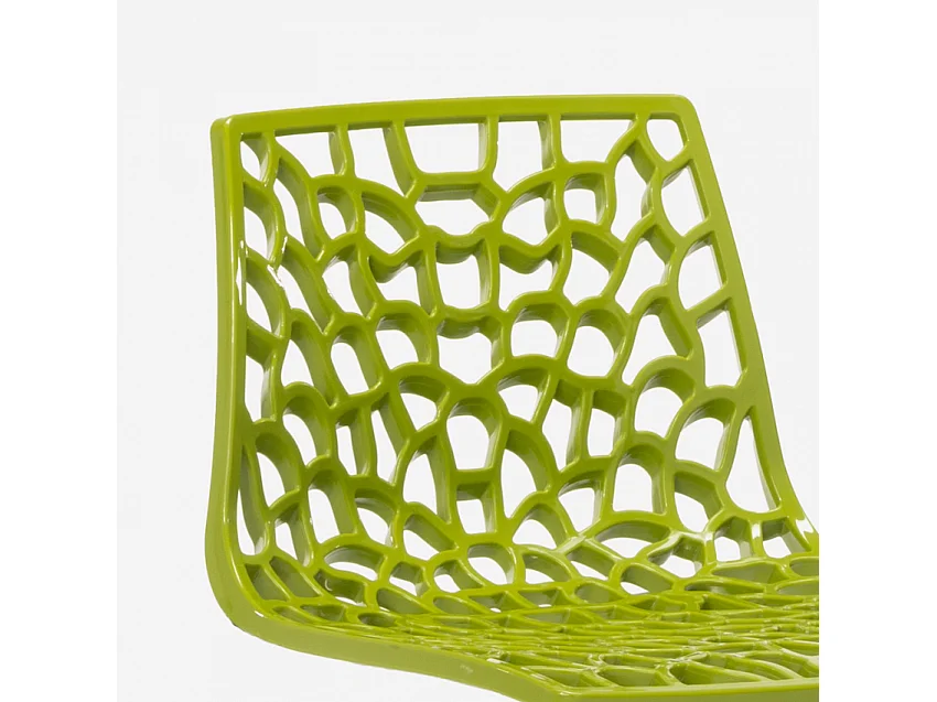 Verstellbarer Barhocker mit mattschwarzer Basis Grand Soleil Spider Matt - Grün Anis