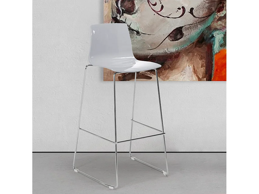 Grand Soleil Küchenbarhocker 74 cm Design Imola Slitta - Grau