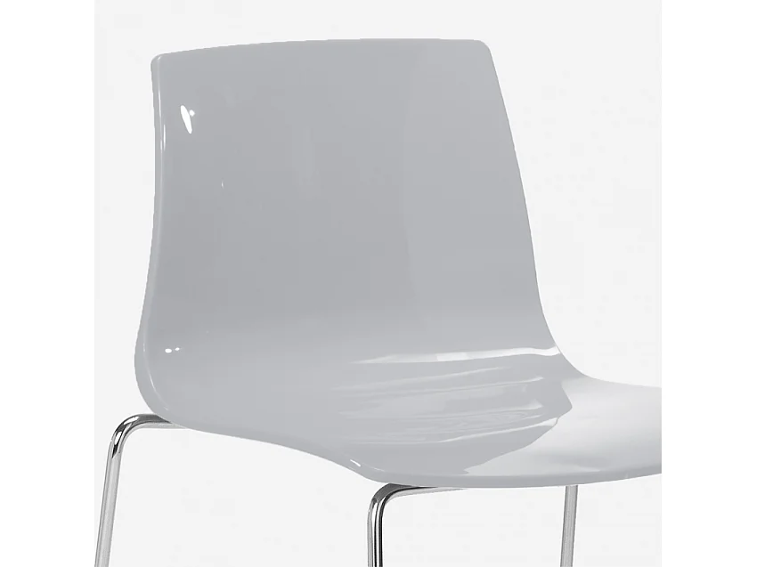Tabouret de bar de cuisine Grand Soleil 74 cm design Imola Slitta - Gris