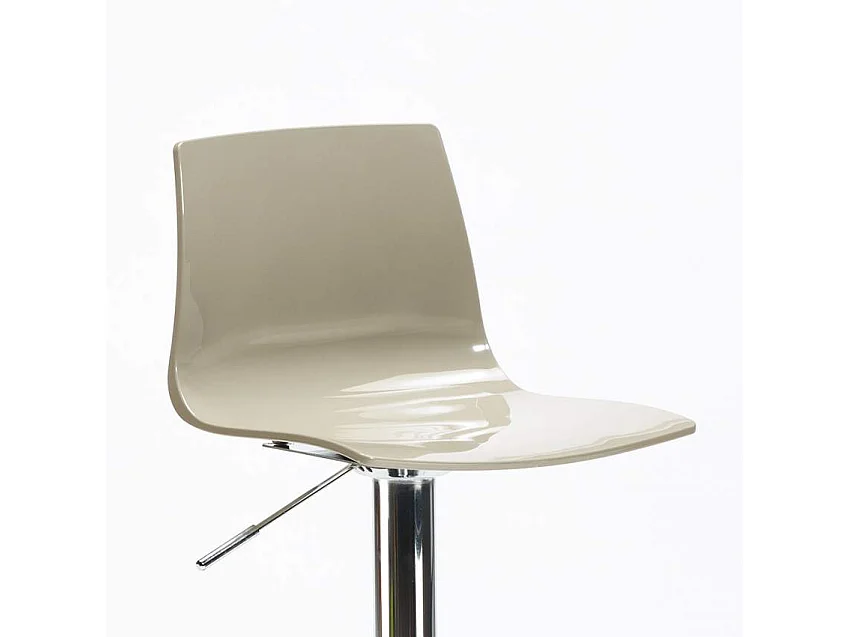 Küchenhocker Barhocker Verchromt Höhenverstellbar Grand Soleil Imola - Beige